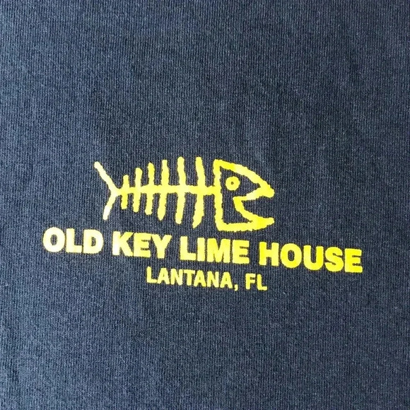 Navy Long Sleeve DEA “Drink Every Afternoon” Old Key Lime House Shirt - Picture 2 of 6